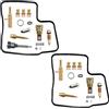 Generic VT600C SHADOW PC21 Kit di riparazione carburatore Cilindro tipo V VT600 Carb Float Parti Aircut (kit di riparazione)