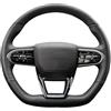 Generico Coprivolante Auto Per Chery Omoda C5 5 FX 2022-2024 Coprivolante Per Auto In Pelle Artificiale Nera Fai Da Te Copri Volante per Auto(Rosso)