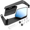MARCBUSE 1. Specchietto Retrovisore per Manubrio Moto Antiriflesso con Lente Ampio Angolo Regolabile e Ammortizzato per Pendolari
