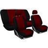 TOP DRIVE COPRISEDILE COPRISEDILI FODERE PER AUTO COORDINATE ROSSO UNIVERSALI