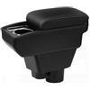 YJYWZH Bracciolo per Opel Corsa F 2020-2026 con Vano Smartphone | Vano smartphone,Portabicchieri,Doppio vano portaoggetti,Bracciolo centrale scorrevole,Pelle PU,Base specifica per veicolo