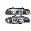 NYSQOFMB Fanale Anteriore Una coppia di fari anteriori per paraurti anteriore per BMW Serie 5 E39 1997-2003 fari anteriori indicatori di direzione anteriori Fanali(Yellow 1 Pair)
