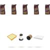 HOFFCAR Kit tagliando 4 FILTRI e 5L OLIO M compatibile con Jeep Renegade (BU) 1.6 Multijet 96kw dal 2020