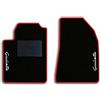QUEMAR Tappetini Auto per Alfa Romeo Giulietta (Anteriori) | 2010-2016 / Kit Tappeti Moquette e Gomma su Misura / Set 2 Anteriori / Ricami e Colori Personalizzati / Antiscivolo