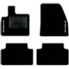 QUEMAR Tappetini Auto compatibili con Range Rover Evoque II dal 2019/ Kit Tappeti Moquette e Gomma su Misura (Set 2 Anteriori +2 Posteriori)/ Ricami e Colori Personalizzati (Bordo Perla, 2 Ricami)