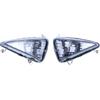 aVDB-moto Coppia Frecce Anteriori Freccia compatibile con HONDA XLV 1000 VARADERO 2003-2012, CBF 600 S CBF600S PC38 2004-2007, CBF 600 S CBF600S PC43 2008-2016, CBF 1000 SC58 2006-2009 (Fumè Nero)
