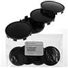 RKC 4 X 61 mm Mozzo Tappi Cerchioni Deckel mozzi ruota tappi nero bombato per Audi