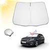 BIBIBO Parasole per auto con protezione UV compatibile con P-eugeot 308 SW 2015-2020, copertura per parabrezza anteriore, protezione dal calore auto contro i raggi UV, copertura parabrezza pieghevole