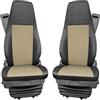 Generic Coprisedili Passedn per Scania R/Beige Coprisedili in ecopelle 1+1 per camion