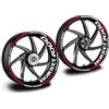 IVER Adesivi cerchi compatibili con honda hornet 1000 bianchi ruote 17 pollici
