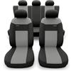 Mossa Coprisedili compatibili con Fiat 500L (2012-2022) - fodere sedili auto - set coprisedili auto universali - RSL-G2