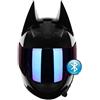 YMCXZDP Bluetooth Moto Fuoristrada Caschi Integrali per Moto Casco Integrale da Moto Bluetooth da Donna Per Ragazza Certificazione ECE/DOT Orecchie Di Gatto Casco Moto E,M