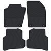 Kovvar Tappetini in gomma per Skoda Fabia 3 | 2014-2021 | 4 pezzi | Gomma TPE | Bordo rialzato 10 mm | Versione: Hatchback / Station | Impermeabile | Inodore | Su misura | Antiscivolo