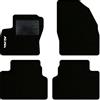 QUEMAR Tappetini Auto compatibili con Ford Kuga I 2008-2012 / Kit Tappeti in Moquette e Gomma su Misura (Set 2 Anteriori + 2 Posteriori) / Ricami e Colori Personalizzati (1 Ricamo, Bordo Nero)