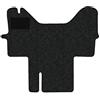 Alpha-Tex Produktions- und Handels GmbH Tappetini adatti per Iveco Daily IV & V & VI Tipo manuelle Handbremse 2-Sitzer (Costruzione 2006 - attuale), Robust antracite | 1 pz. | Bordo blu chiaro