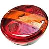 MelTruck - Fanale posteriore rotondo con 4 funzioni, 24 V, per rimorchio, trattore, rimorchio, trailer, con lampadine