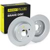 RIDEX PLUS 82B0780P 2x Disco freno Posteriore senza viti/bulloni Compatibilità con FORD C-Max II DXA/CB7, DXA/CEU