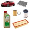OP Kit tagliando 4 filtri + 5L olio Edge 5W-30 LL per Seat Leon 5F 1.6 TDI 2012-2019