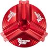 DALIDAK Adatto for Yamaha Tenere 700 TENERE700 T7 Rally World Raid Moto Tappo di riempimento olio motore antifurto Coperchio tappo olio(Red-Tenere700)