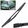 ZELLYA Spazzola Tergicristallo Posteriore, per Fiat Punto 188 1999-2010 Braccio Spazzolante Tergi Gomma Idrorepellente Nera