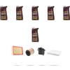 HOFFCAR Kit tagliando 4 FILTRI e 6L OLIO M compatibile con Land Rover Freelander II (L359) 2.2 TD4 112kw dal 2006