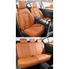 NOBQUA Coprisedili Auto Universali per 5 Posti in Vera Pelle-Compatibili con Range Rover Velar Evoque Sport/Discovery Sport Defender - Impermeabili, Antiscivolo-Set Completo per SUV e Berlina