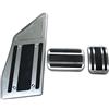 ZAPORA Copri Pedale Freno Acceleratore Carburante Gas Auto Per Peugeot 3008 5008 DS 7 Per CROSSBACK LHD Copripedali Tappetini copertura pedale dell'acceleratore(Style 2(AT))