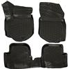 J&J AUTOMOTIVE Tappetini Auto in Gomma su Misura per Peugeot 2008 Dal 2020, Set da 4 Pezzi, Bordo Alto 4 cm, Antiscivolo, Inodore, Colore Nero