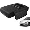 Generico Copri Bracciolo Auto,Cuscino rialzato per console centrale con tasche portaoggetti,Bracciolo Auto - Compatibile con Veicoli, Camion, Interni, Sedili, Sedie, Ufficio, Donne e Uomini