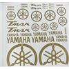CMR Design Co Kit 35 Adesivi per T-max 500 530 560 Moto Scooter COMPATIBILE CON yamaha Tmax PVC Vinile Intagliato prespaziato (Oro)