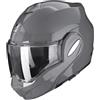 SCORPION EXO-TECH EVO SOLID CASCO HELMET RIBALTABILE FLIP BACK MODULARE GRIGIO CEMENTO (M)