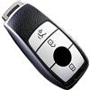CLVCCZTZGW Custodia In Pelle TPU Per Chiave Auto Cover Shell Per Mercedes Per Benz ACESG Classe GLC CLE CLA GLB GLS W177 W205 W213 W222 X167 AMG Guscio Chiave(Argento)