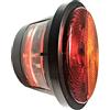 MelTruck - Fanale posteriore sinistro rotondo con freccia, diametro 132, 12 V, con lampadine