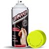 4R Quattroerre.it 16427 Wrapper Spray Giallo Fluo Opaco | Vernice Removibile per Carrozzeria | Pellicola Spray Protettiva UV e Anti-Graffio | Wrapping Liquido Made in Italy