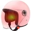 Lpoppcx Casco Motociclista Grande,Casco Aperto per Adulti | Equipaggio Protettivo con Visiera per Avventura Pendolarismo Scooter Sportivo