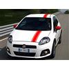 worldcustomchopper 3 FASCE ADESIVE PER AUTO GRANDE PUNTO TETTO COFANO SPORT EVO RACING TUNING (NERO LUCIDO)