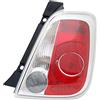 V-MAXZONE PARTS Fanale posteriore destro compatibile con Fiat 500 2007 2008 2009 2010 2011 2012 2013 2014 2015 VT803P Fanale posteriore destro lato passeggero bianco