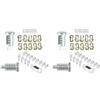 Viviance Baule Parte Superiore Sella Scatola Chiave Nucleo Spina Serratura Cilindro compatibile con BMW R1250GS R1200GS - 2 pezzi