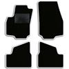 QUEMAR Tappetini Auto compatibili con Opel Astra H 2004-2011 / Kit Tappeti in Moquette e Gomma su Misura (Set 2 Anteriori + 2 Posteriori) / Ricami e Colori Personalizzati (0 Ricami, Bordo Bianco)