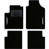 QUEMAR Tappetini Auto compatibili con 595 ABTH e 500 ABTH dal 2007/ Kit Tappeti Moquette e Gomma su Misura/Set 2 Anter.+ 2 Poster./Ricami e Colori Personalizzati (2 Ricami, Bordo Antracite)