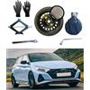 D'ANGELO 1988 Kit Ruotino di Scorta 18 compatibile con Hyundai I20N 1,6 T-GDI 204hp 2021> con Cric, Chiave, Guanti e Sacca