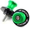 E-SPEEDMTC ESPEEDMTC Per Kawasaki Z900 2017-2022 2pcs 2pcs forcellone slider stand avvolgimenti bobine lega di alluminio CNC (Verde)