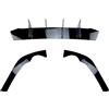 IDENUONA Diffusore posteriore nero splitter laterale per Volkswagen Passat B8.5 2019-2022, 3 pezzi