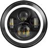 SGHFUVE Fari Anteriori Universale 7 Pollici Led Auto Moto Faro DRL H4 Faro 7 faro Per Suzuki Per Samurai Per Jimmy Per Bandit 600 Anno 2004 Faro Proiettore(1 Piece)