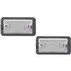 LKRGBXA Kit Luci Targa 2PCS LED Luce Targa Per Fiat 500 Per Abarth 500 500C 695 595 6000K Xenon Bianco Ad Alta Luminosità Luci Targa Nessun Errore Luce Targa