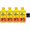 Generico 4 LITRI OLIO XTC C60 15W50 + FILTRO compatibile con Bardahl DUCATI MONSTER 600 620 690 696 750
