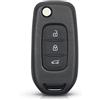 KSHSAA 3 Pulsante Chiave A Distanza Dell'automobile Borsette Copertura Della Cassa Fob Accessori di Ricambio Per Renault Dacia Logan 2 Logan II Kadjar Koleos 2017 2018 2019 2020