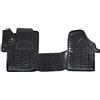 J&J AUTOMOTIVE Tappetini Auto in Gomma su Misura per Mercedes Vito/Viano W447 Dal 2014, Set da 2 Pezzi, Bordo Alto 4 cm, Antiscivolo, Inodore, Colore Nero