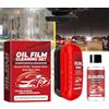 Dujuanus Detergente per vetri per auto, 120 ml + confezione di ricarica 60 ml, Automotive Oil Film Cleaning Brush, Potente detergente per parabrezza e rimozione della pellicola d'olio (1Pcs)