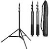 Walimex Pro Treppiede per lampada 3x WT-806 con smorzamento a molla I altezza massima 256 cm I treppiede luminoso stabile caricabile fino a 6 kg I treppiede luminoso per luce anulare